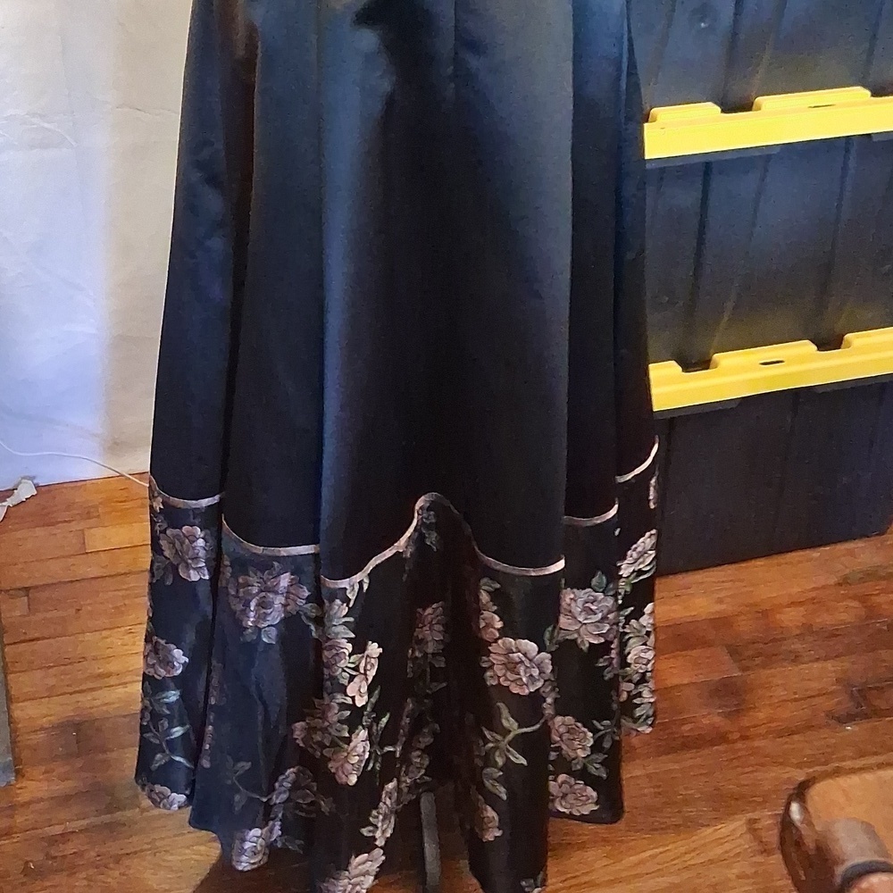 Jessica McClintock Strapless Rose Dress Size 2 - Picture 5 of 15